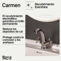 Grifo lavabo Roca Carmen cromo con desagüe click-clack | Jesanca