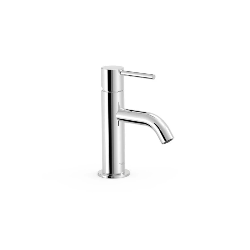 Grifo Monomando Lavabo STUDY Caño Curvo Cromo | TRES