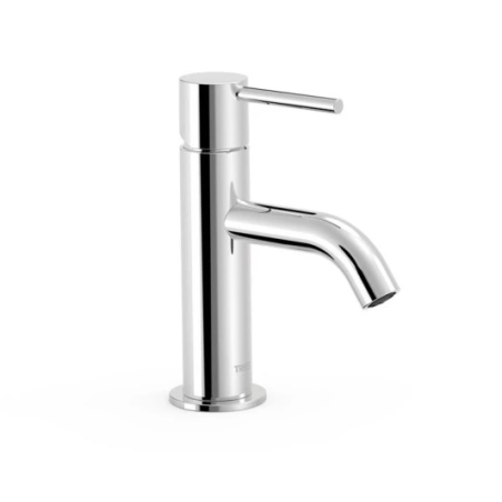 Grifo Monomando Lavabo STUDY Caño Curvo Cromo | TRES
