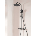 Columna Ducha Termostática Roca Victoria-T Basic Negro Mate