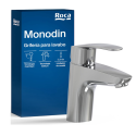 Grifo Monomando Lavabo ROCA Monodin-N Cromado