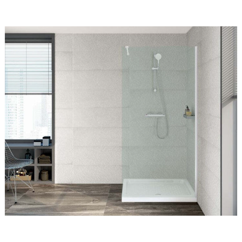 Plato ducha porcelana ITALIA 1000x700x80 mm - Blanco