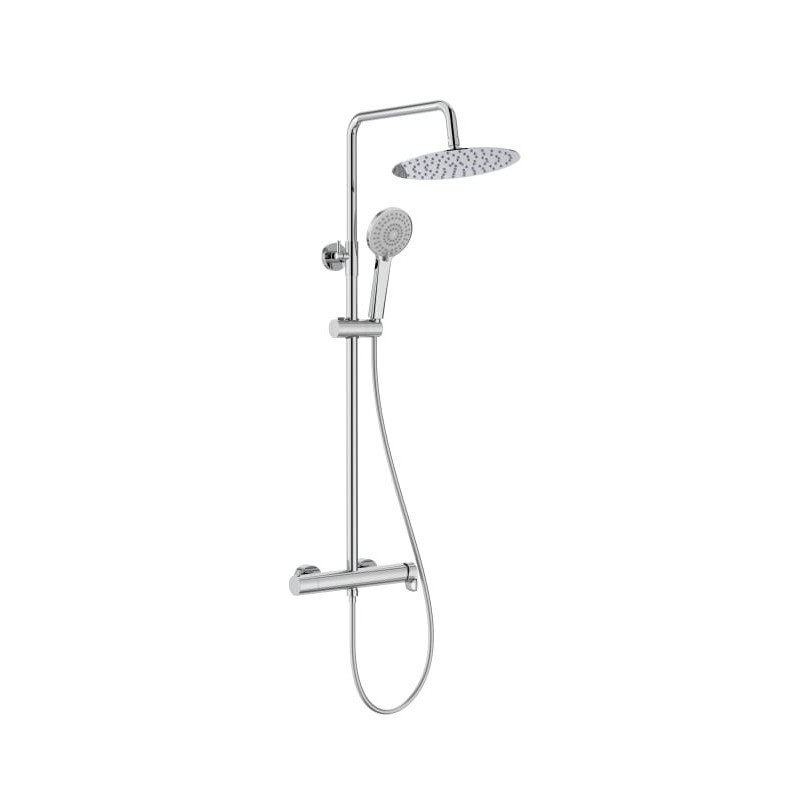 Pack Baño ROCA 5 piezas con mueble Tenet, mampara, plato Terran y columna Vega