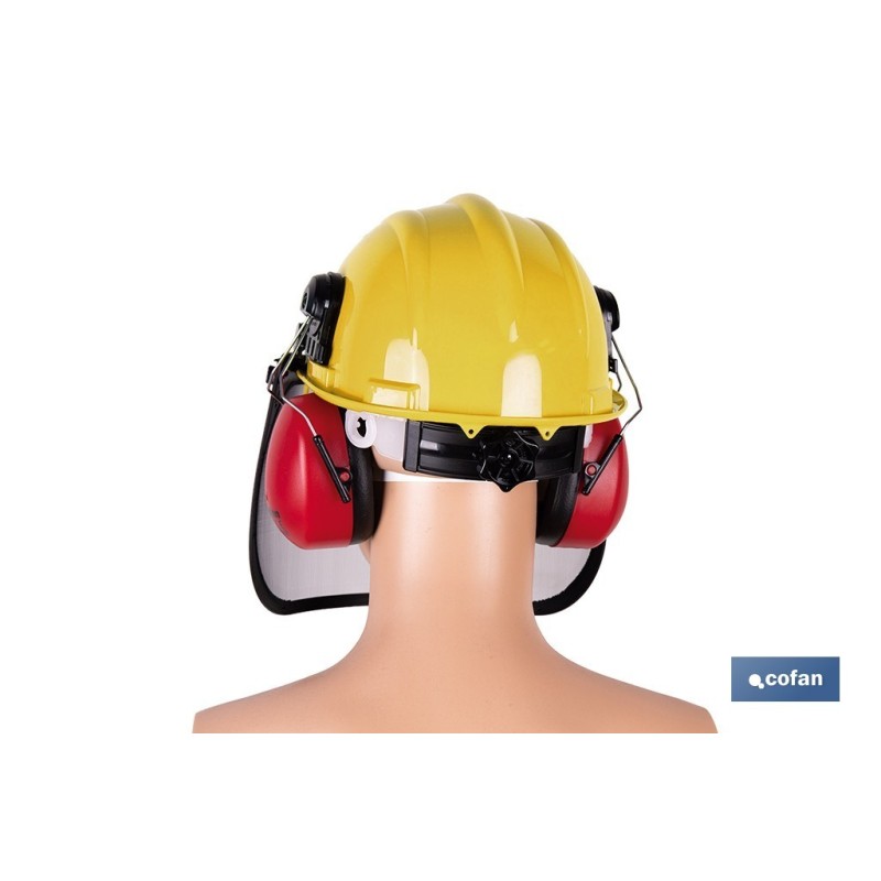 KIT DE PROTECCIÓN FORESTAL PARA DESBROZADORA Y MOTOSIERRA (CASCO AMARILLO)
