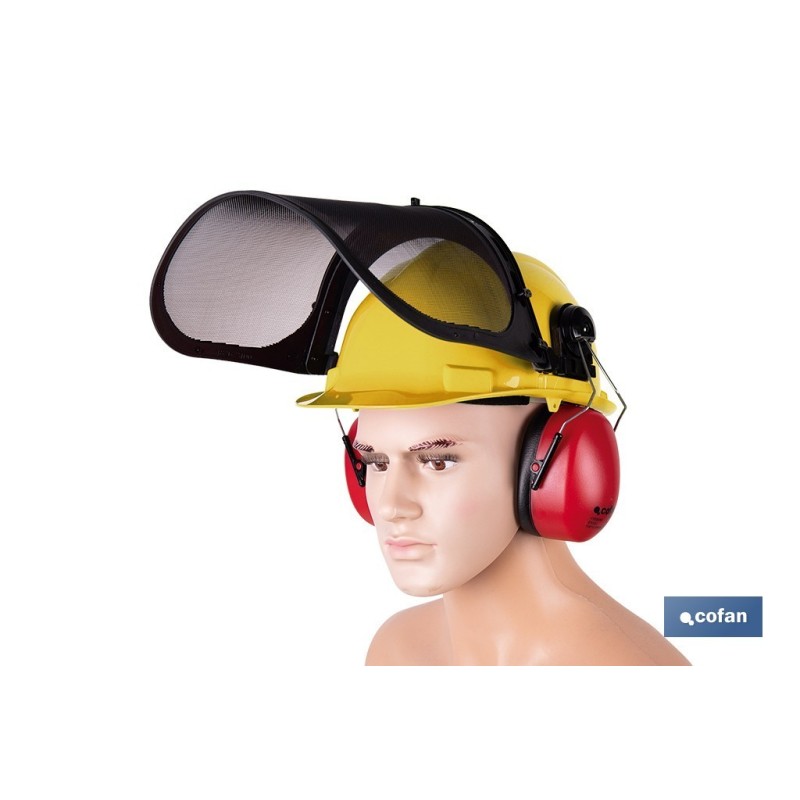 KIT DE PROTECCIÓN FORESTAL PARA DESBROZADORA Y MOTOSIERRA (CASCO AMARILLO)