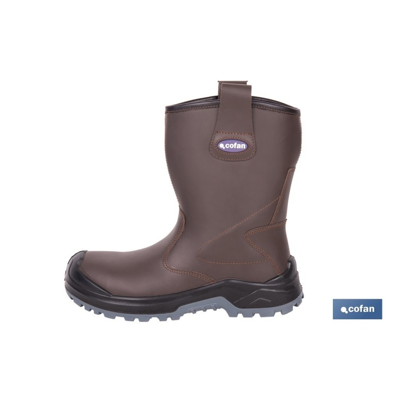 BOTA DE SEGURIDAD DE PIEL FORRADA S3S MODELO MEGAN PRO TALLA 45