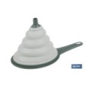 EMBUDO PLEGABLE COLOR VERDE 27 X 12 X14 CM