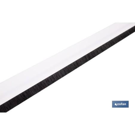 BURLETE BLANCO ADHESIVO DE ALUMINIO CON CEPILLO 92 CM