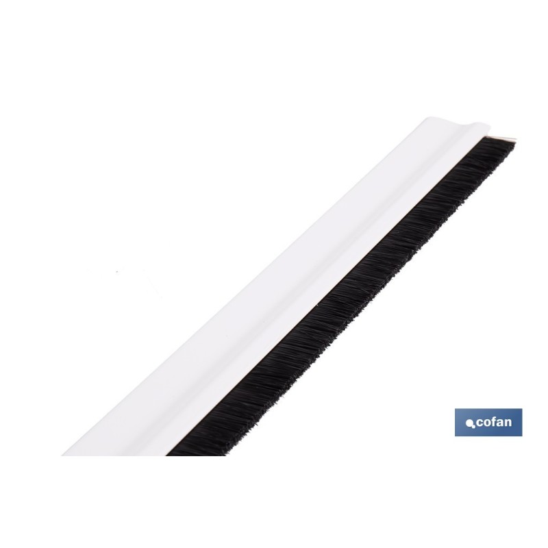 BURLETE BLANCO ADHESIVO DE ALUMINIO CON CEPILLO 92 CM