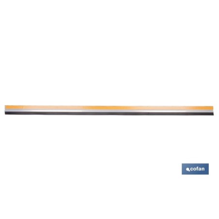 BURLETE ROBLE ADHESIVO DE ALUMINIO CON LABIO 1,05 M