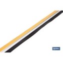 BURLETE ROBLE ADHESIVO DE ALUMINIO CON LABIO 1,05 M