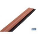 BURLETE SAPELI ADHESIVO DE ALUMINIO CON LABIO 1,05 M