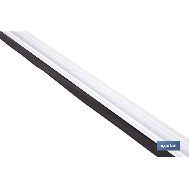 BURLETE BLANCO BASCULANTE DE ALUMINIO PARA INTERIOR Y EXTERIOR 93 CM