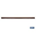 BURLETE MARRÓN BASCULANTE DE ALUMINIO PARA INTERIOR Y EXTERIOR 93 CM