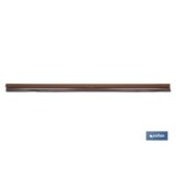 BURLETE MARRÓN BASCULANTE DE ALUMINIO PARA INTERIOR Y EXTERIOR 93 CM