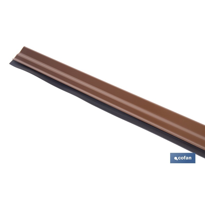 BURLETE MARRÓN BASCULANTE DE ALUMINIO PARA INTERIOR Y EXTERIOR 93 CM