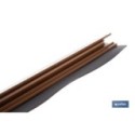 BURLETE MARRÓN BASCULANTE DE ALUMINIO PARA INTERIOR Y EXTERIOR 93 CM