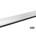 BURLETE GRIS BASCULANTE DE ALUMINIO PARA INTERIOR Y EXTERIOR 93 CM
