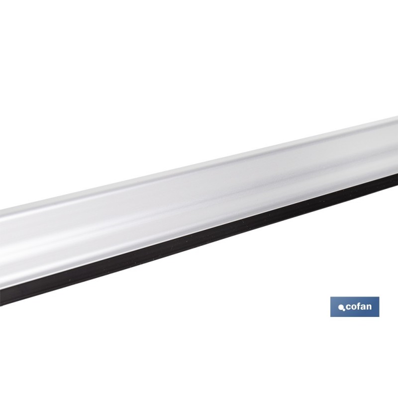 BURLETE GRIS BASCULANTE DE ALUMINIO PARA INTERIOR Y EXTERIOR 93 CM