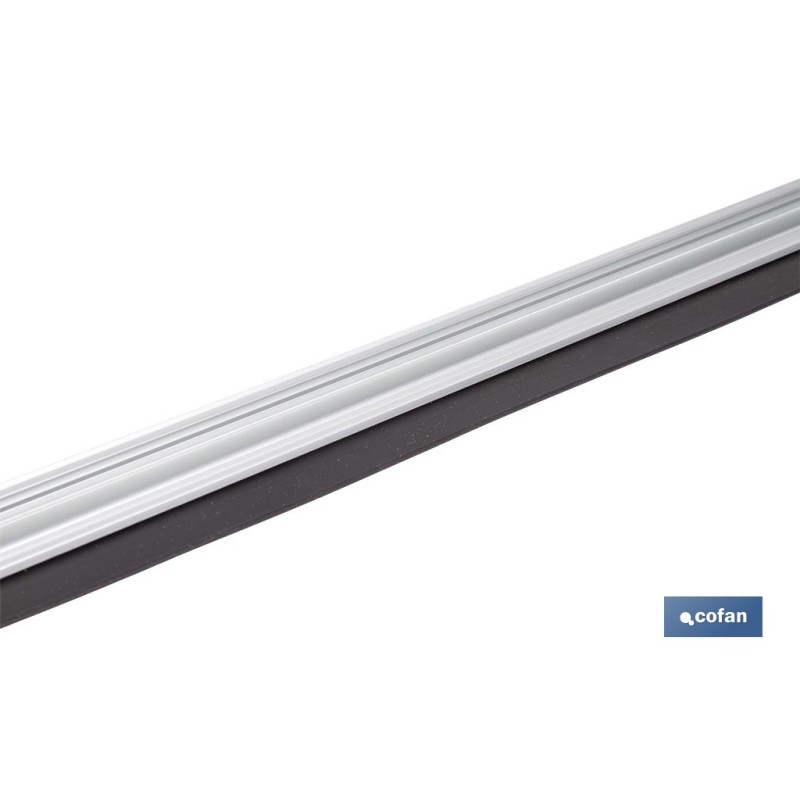 BURLETE GRIS BASCULANTE DE ALUMINIO PARA INTERIOR Y EXTERIOR 93 CM