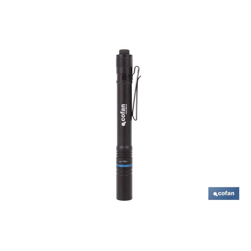 LINTERNA LED HIGH-POWER 300 LM EN FORMATO BOLÍGRAFO CON 3 FUNCIONES Ø16 X 152 MM