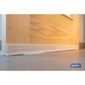 BURLETE BLANCO DE PVC EXPANDIDO BAJO PUERTA 100 CM